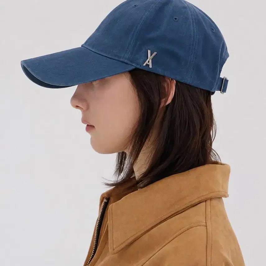 [BUNJANG] BaJal Stud Logo Ball Cap Blue / (새상품) 바잘 스터드 로고 볼캡 블루