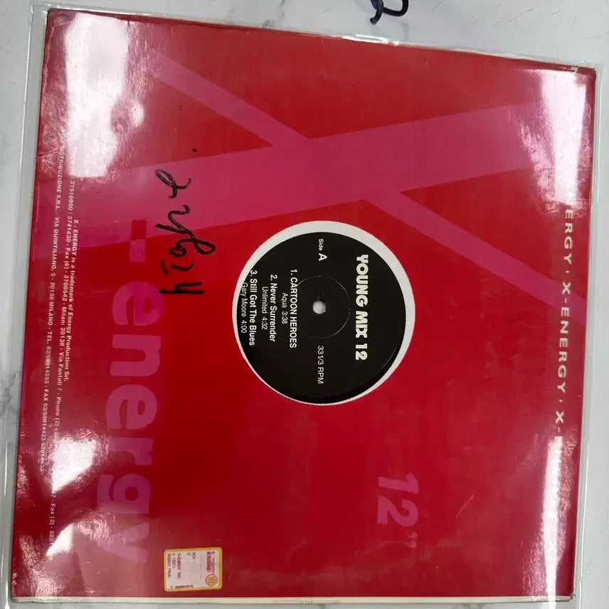 [BUNJANG] Vintage YOUNG MIX 12 Rare Italian Import Maxi Single 12-inch LP / 빈티지  YOUNG MIX 12 희귀 수입반 LP 팝니다