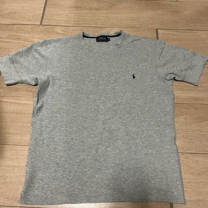 [BUNJANG] Polo Ralph Lauren Waffle Knit Short Sleeve T-Shirt - Grey / 폴로 랄프로렌 반팔 티셔츠 그레이
