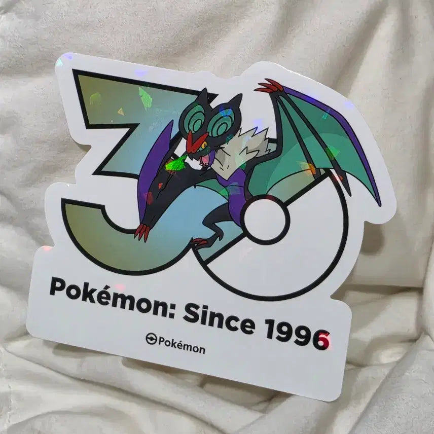 [BUNJANG] Unused Umbreon Logo Sticker - Pokémon 30th Anniversary / 음번 로고 스티커 포켓몬 30주년