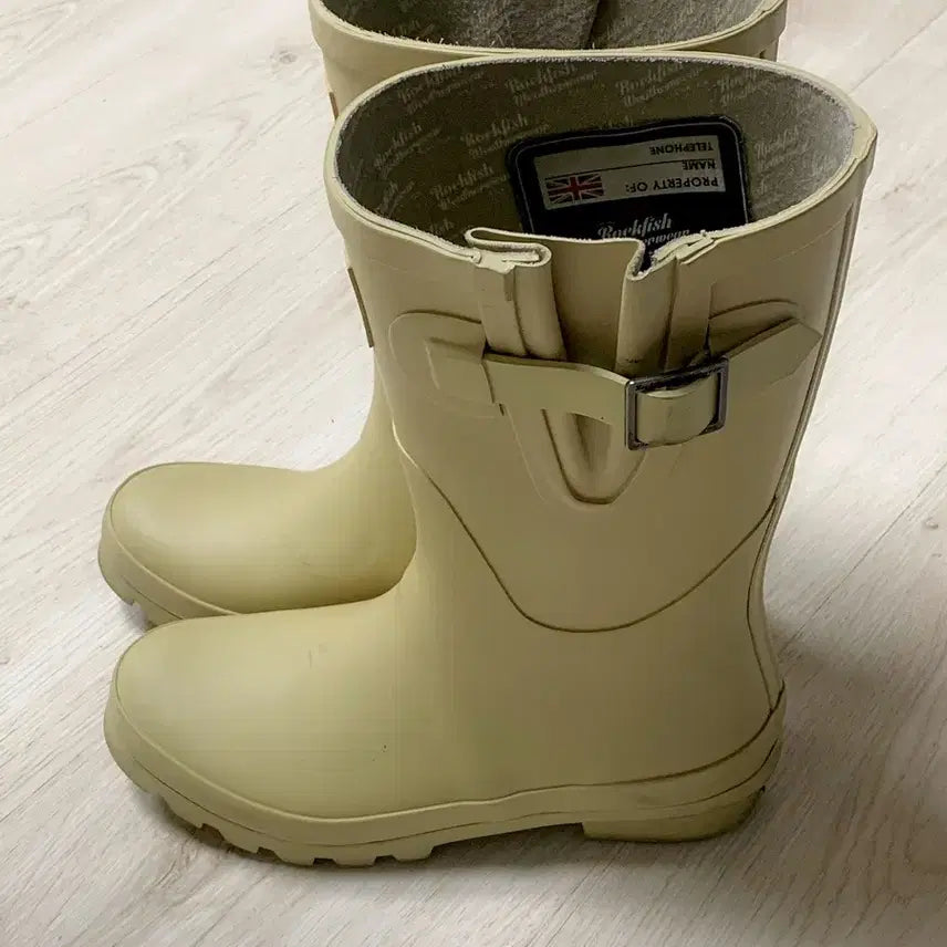 [BUNJANG] Rockfish Weatherwear Chelsea Rain Boots Beige / 락피쉬 웨더웨어 첼시 레인부츠 베이지