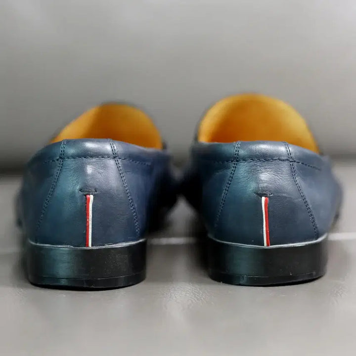 [BUNJANG] Bally Driving Loafers Navy Leather Men&