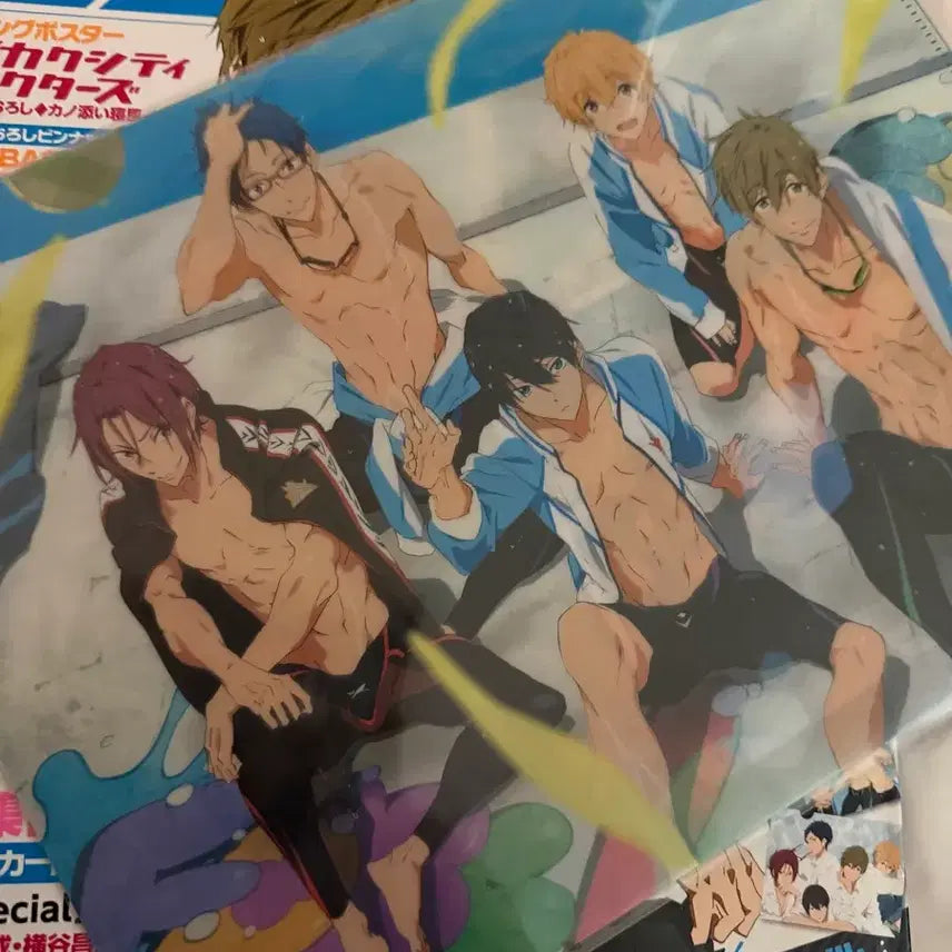 [BUNJANG] Free! Animage Magazine Acrylic File Set / 프리! Free! 아니메쥬 애니잡지