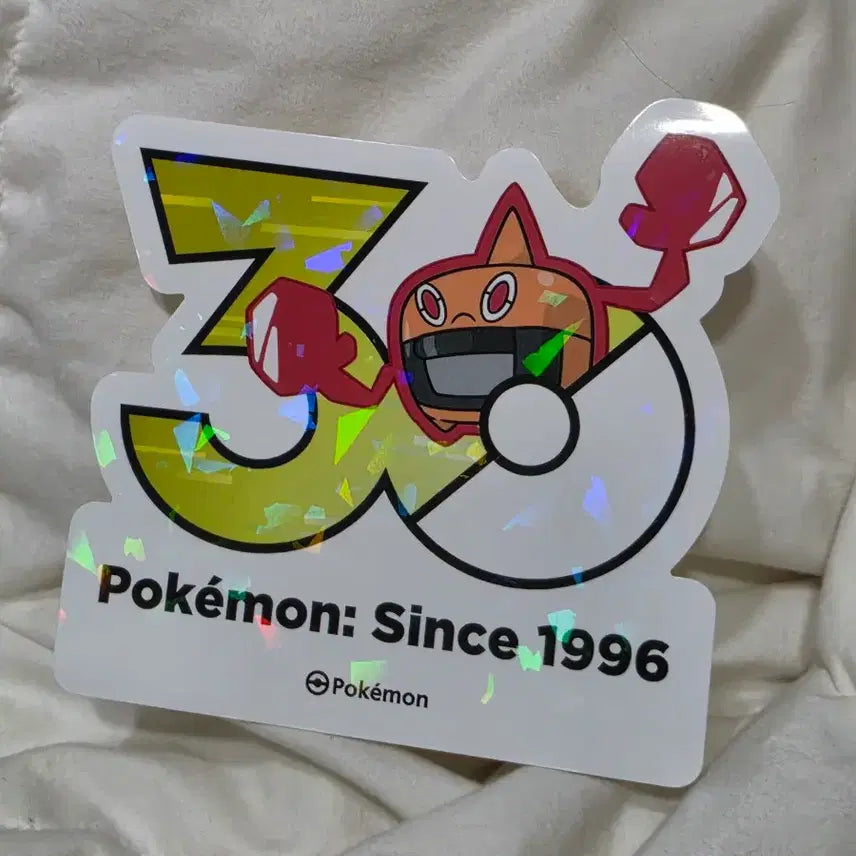 [BUNJANG] Pokemon Rotom Logo Sticker 30th Anniversary / 로토무 로고 스티커 포켓몬 30주년