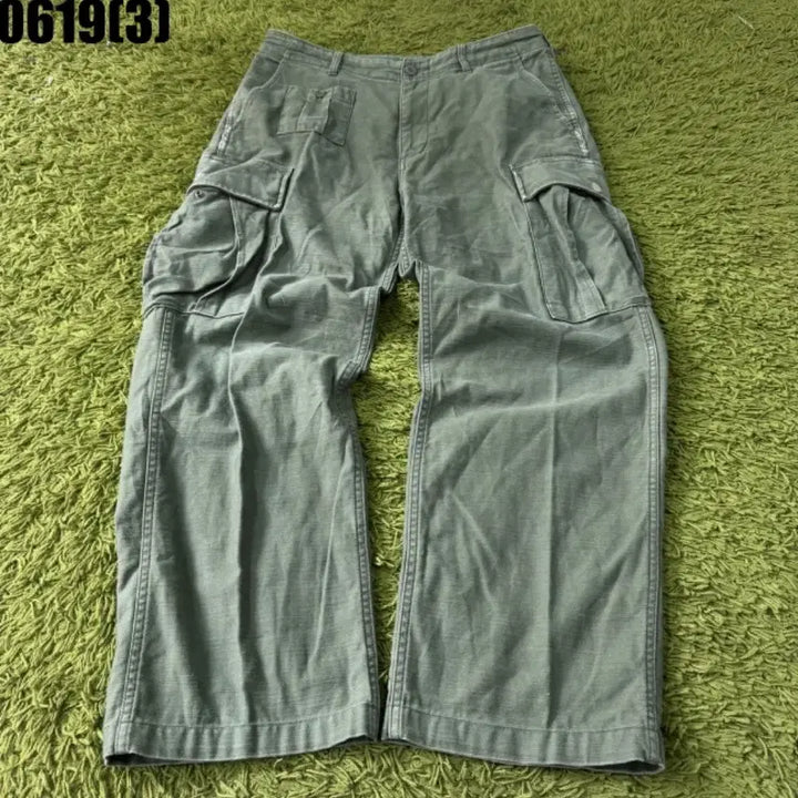 [BUNJANG] Musinsa Standard Khaki Cargo Pants / 무신사스탠다드 카키색 카고 팬츠32 0619