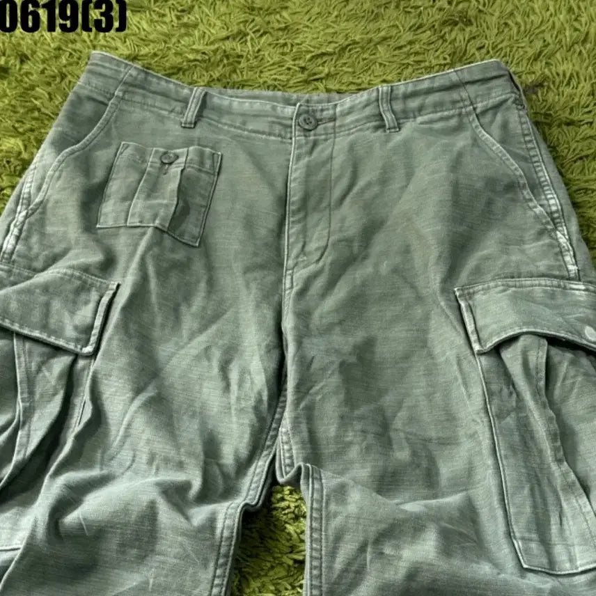 [BUNJANG] Musinsa Standard Khaki Cargo Pants / 무신사스탠다드 카키색 카고 팬츠32 0619