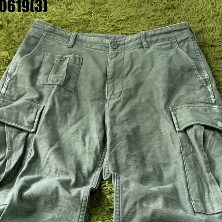 [BUNJANG] Musinsa Standard Khaki Cargo Pants / 무신사스탠다드 카키색 카고 팬츠32 0619