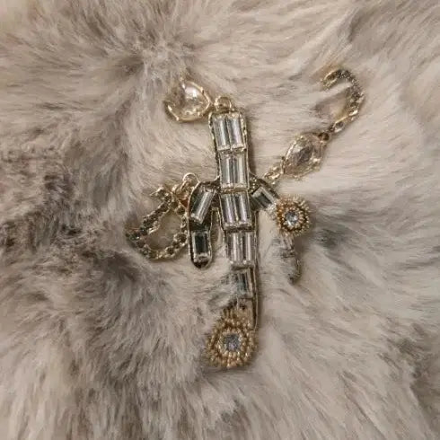 [BUNJANG] Christian Dior Cubic Zirconia Brooch / 정품  디올 큐빅 브로치