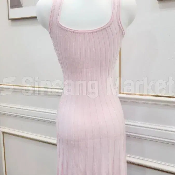 [BUNJANG] ZARA Ribbed Knit Sleeveless Button Mini Dress / [빠른발송] 자라ops 미니 골지 주름 나시 단추 클럽 섹시