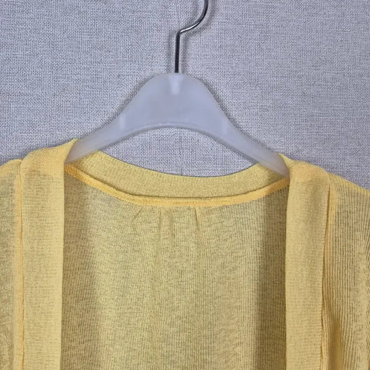 [BUNJANG] Yellow Short-Sleeve Open Cardigan - New, No Tag / (