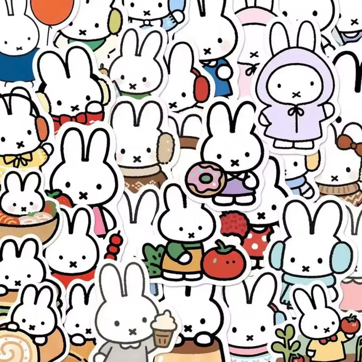 [BUNJANG] Miffy 40-Piece Sticker Set / (무료배송) 미피 다꾸스티커 40장세트