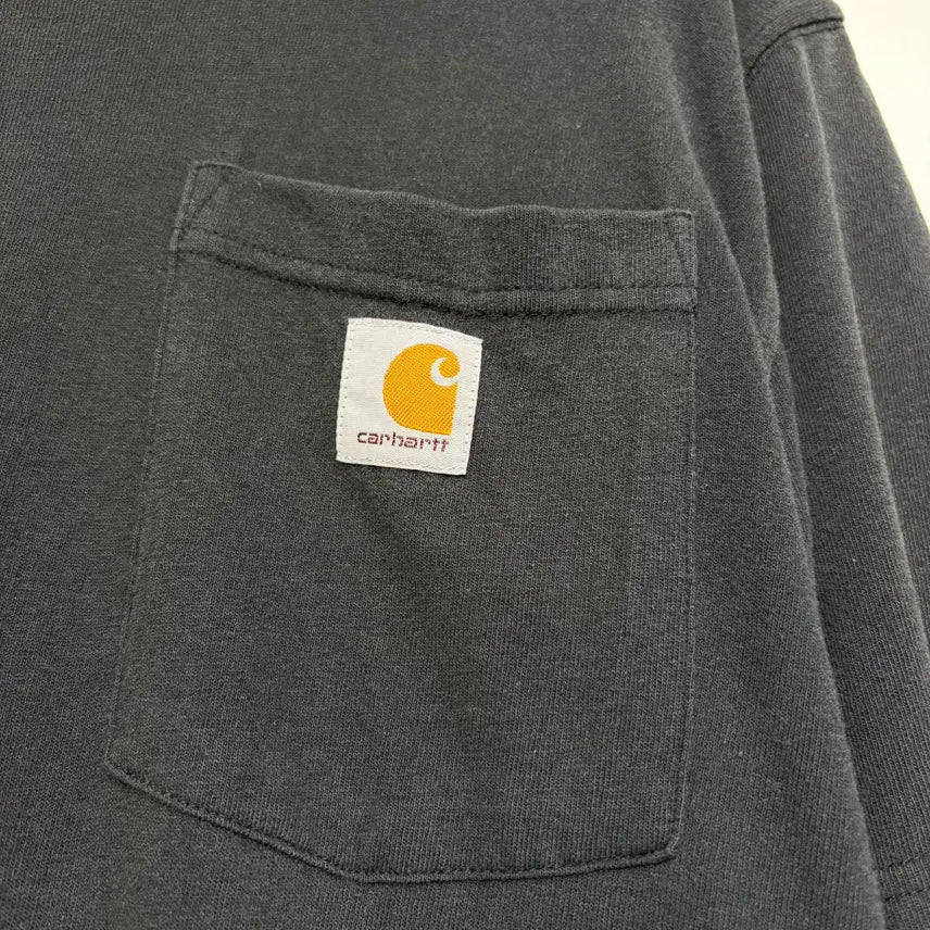 [BUNJANG] Carhartt Black Short Sleeve T-Shirt / 칼하트 블랙 반팔 티셔츠