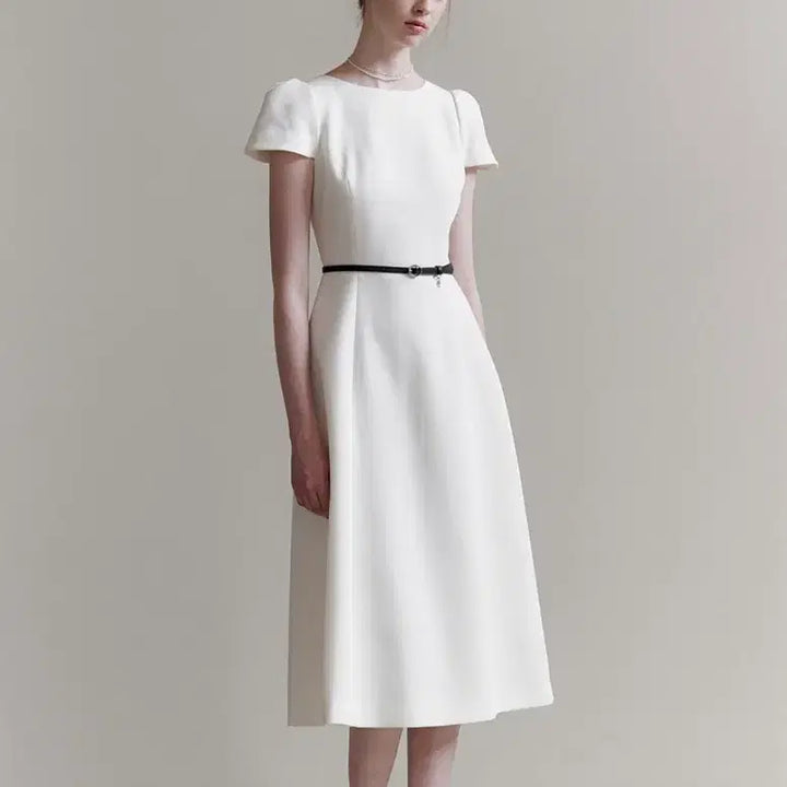 [BUNJANG] Floeum Classic Bird Dress S White / 플로움 클래식 버드 드레스 S 화이트