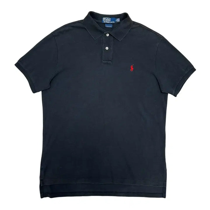 [BUNJANG] Polo Ralph Lauren Small Pony Washed Black Polo Shirt (L) / 폴로 스몰포니 워시드 블랙 카라티(L)