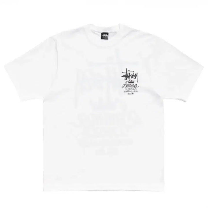 [BUNJANG] Stussy Summer Classic T-Shirt White XL / 스투시 썸머 클래식 반팔 티셔츠 화이트 [XL]