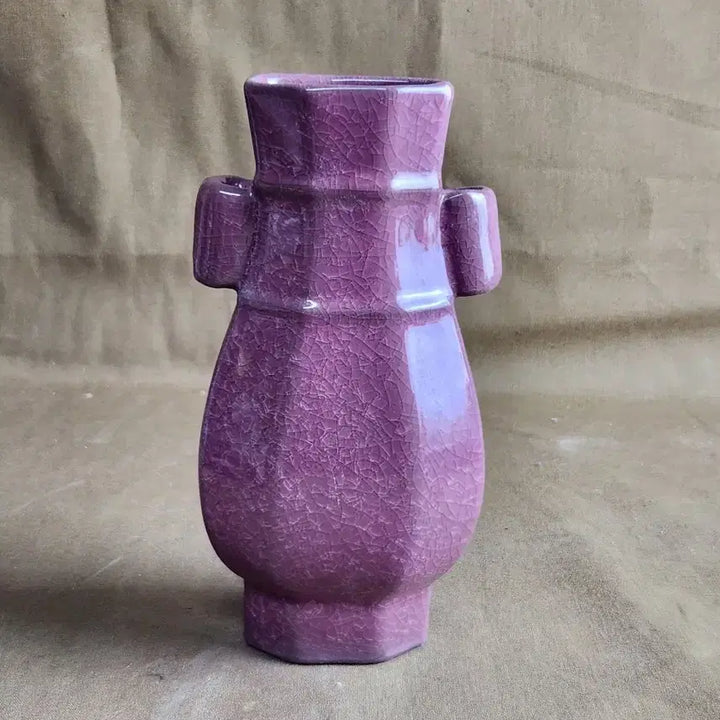 [BUNJANG] Chinese Young Moon Celadon Vase with Thick Glaze and Crackles / 중국도자기 유약이 두터운 크렉이 멋스런어린문도자기