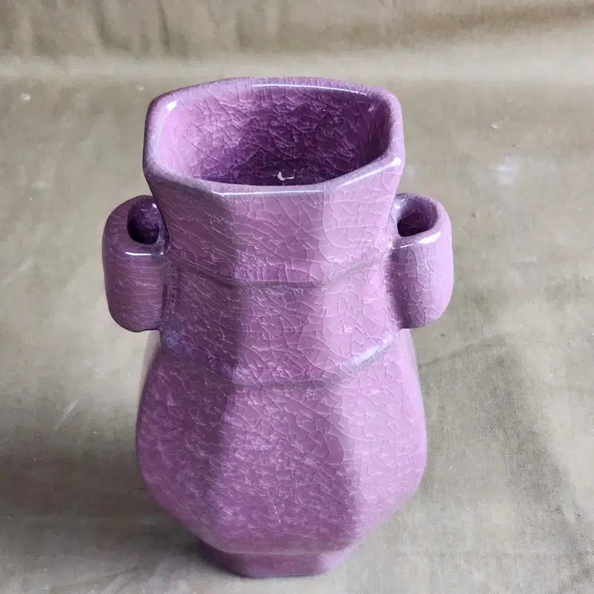 [BUNJANG] Chinese Young Moon Celadon Vase with Thick Glaze and Crackles / 중국도자기 유약이 두터운 크렉이 멋스런어린문도자기