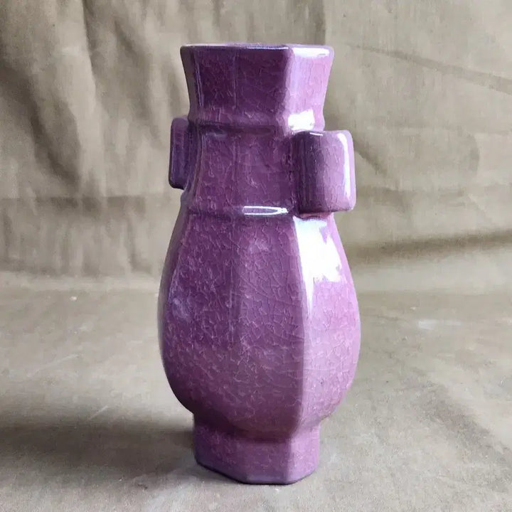 [BUNJANG] Chinese Young Moon Celadon Vase with Thick Glaze and Crackles / 중국도자기 유약이 두터운 크렉이 멋스런어린문도자기