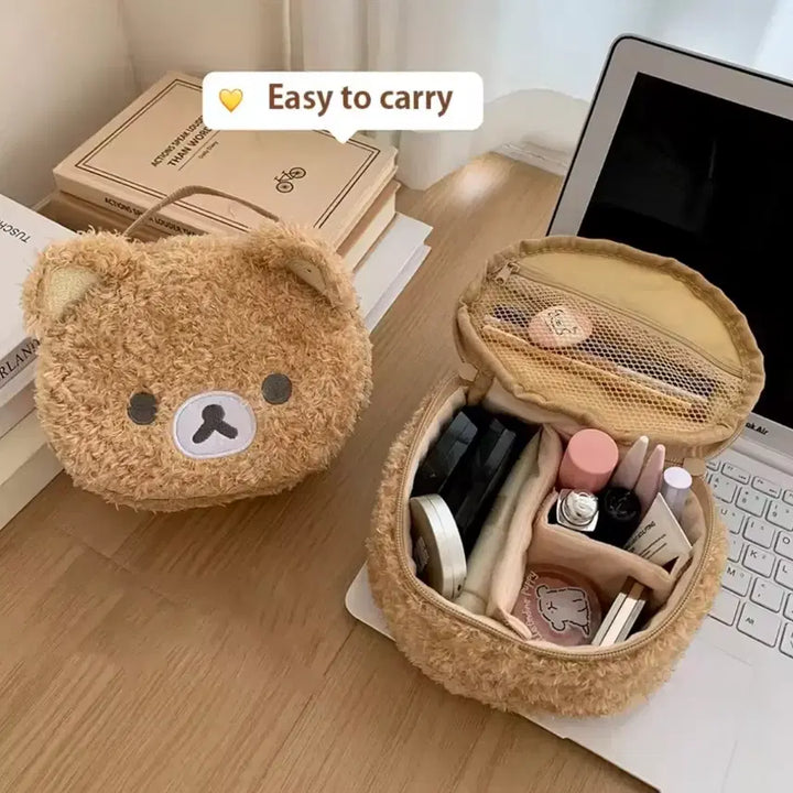 [BUNJANG] Bear Pouch Makeup Bag / 곰돌이 파우치 메이크업 가방