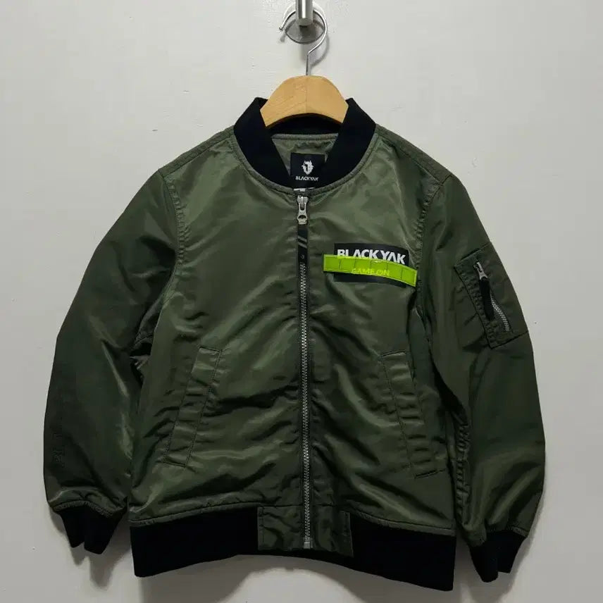 [BUNJANG] Black Yak Kids A-2 Flight Jumper Olive 120 Size / 블랙야크 항공점퍼 올리브색상 키즈 120사이즈