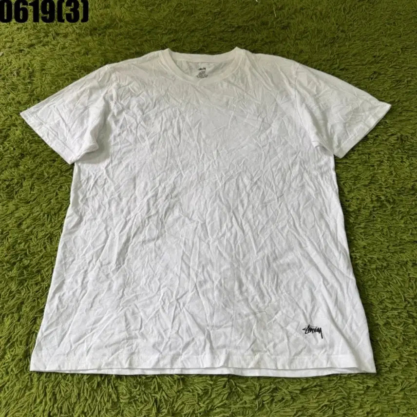 [BUNJANG] Stussy Short Sleeve T-Shirt White XL / 스투시 반팔티 화이트xl 0619