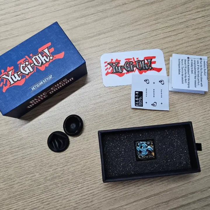 [BUNJANG] Yu-Gi-Oh! Blue-Eyes White Dragon Artisan Keycap Full Set / 유희왕 (푸른눈의 백룡) 아티산키캡 풀구성