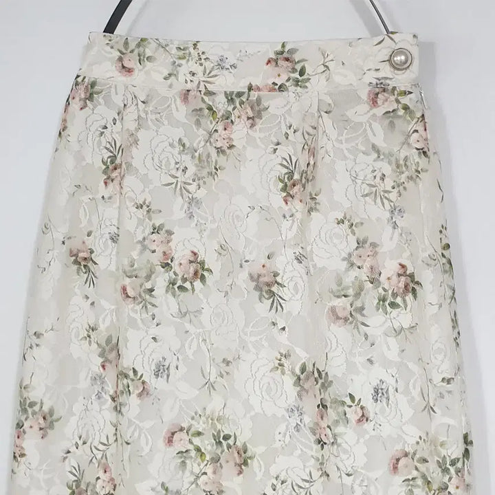 [BUNJANG] Illustrious Illusion Lace Long Skirt Ivory / 일루스트리스일루전 레이스롱스커트 55