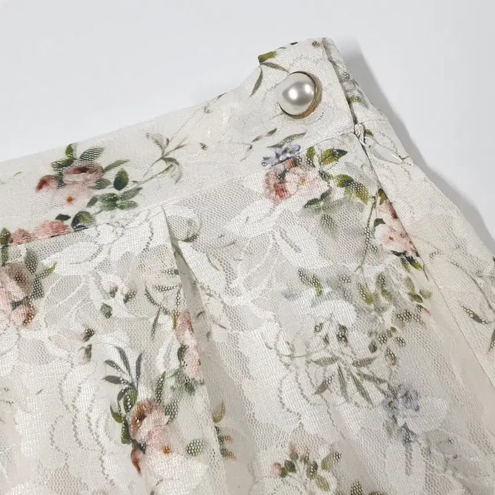[BUNJANG] Illustrious Illusion Lace Long Skirt Ivory / 일루스트리스일루전 레이스롱스커트 55