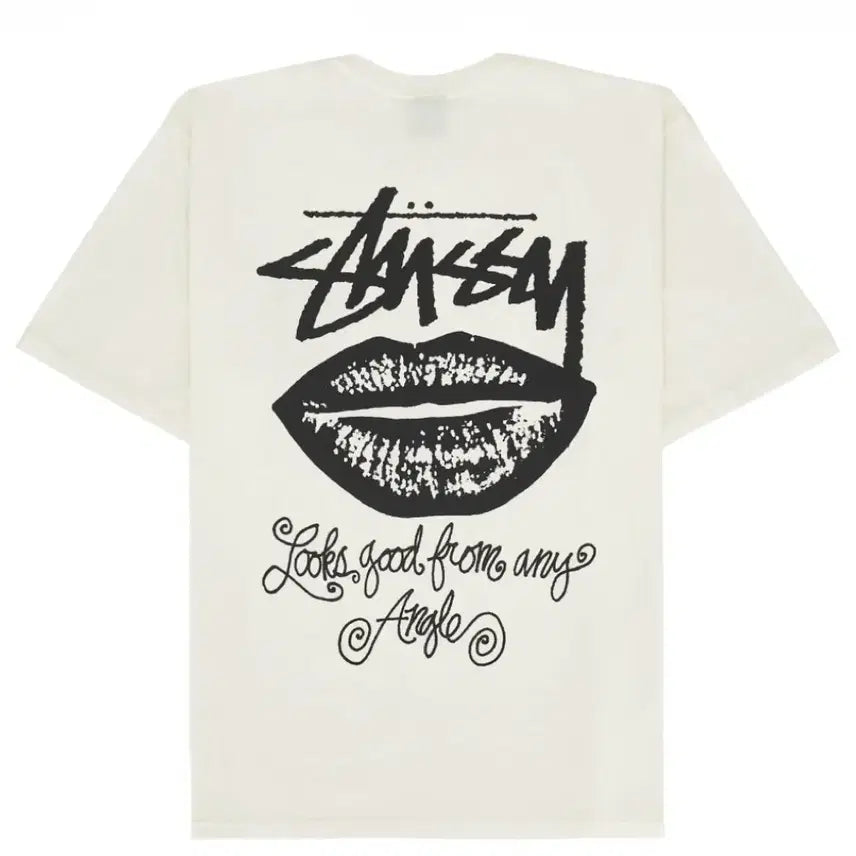 [BUNJANG] Stussy Anime Angle Pigment Dyed T-Shirt Natural XL / 스투시 애니 앵글 피그먼트 다이드 티셔츠 내츄럴 [XL]