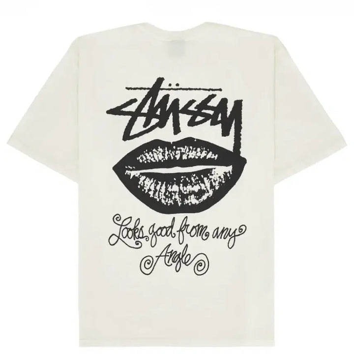 [BUNJANG] Stussy Anime Angle Pigment Dyed T-Shirt Natural XL / 스투시 애니 앵글 피그먼트 다이드 티셔츠 내츄럴 [XL]