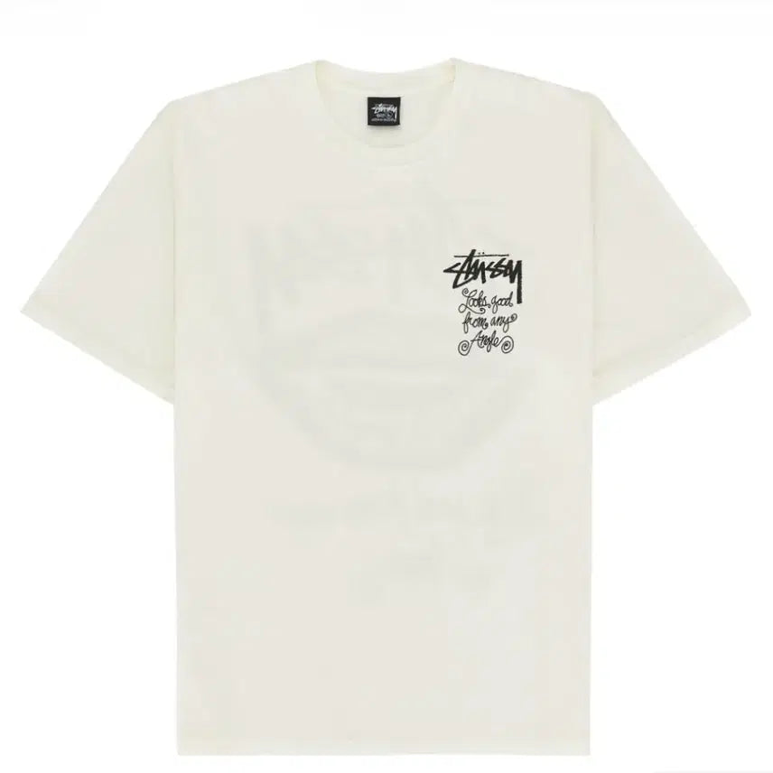 [BUNJANG] Stussy Anime Angle Pigment Dyed T-Shirt Natural XL / 스투시 애니 앵글 피그먼트 다이드 티셔츠 내츄럴 [XL]