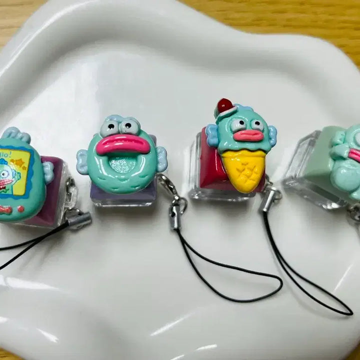 [BUNJANG] Hanggyo-dong Keycap Keychain Set (4 Types) / 한교동 키캡 키링 4종 일괄 -새제품