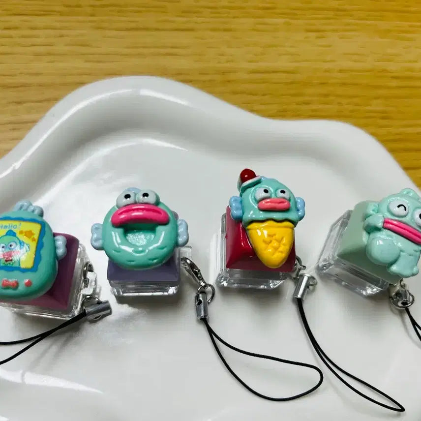 [BUNJANG] Hanggyo-dong Keycap Keychain Set (4 Types) / 한교동 키캡 키링 4종 일괄 -새제품