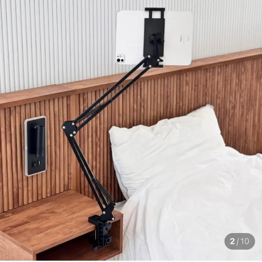 [BUNJANG] VUCCHI Carbon Steel Tablet Stand - Black / 뷰씨 태블릿 거치대 탄소강 침대 스탠드 블랙
