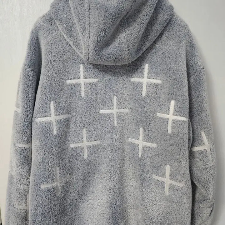 [BUNJANG] Spyder Fleece Hooded Zip-Up Gray / 스파이더 플리스 후드 집업 그레이