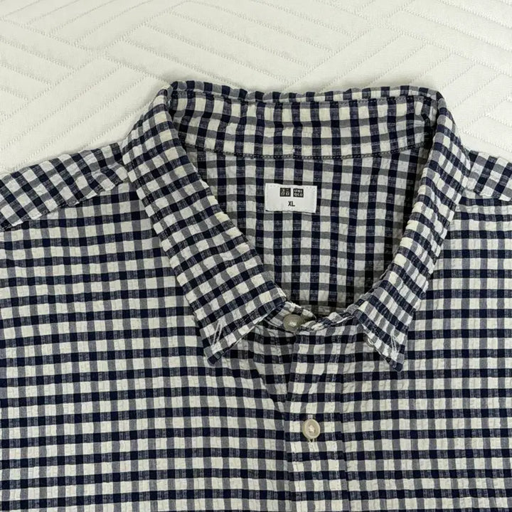 [BUNJANG] Uniqlo Gingham Check Shirt XL / 유니클로 깅엄 체크 셔츠