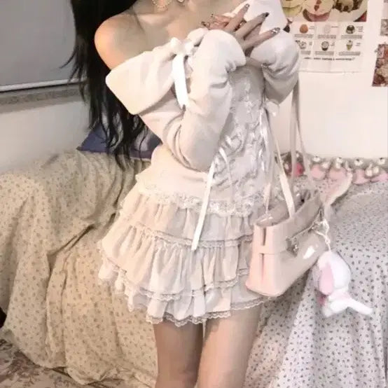 [BUNJANG] Strawberry Boutique Sugar Sugar Rune Two-Piece Set / 딸기부티크 슈가슈가룬 투피스