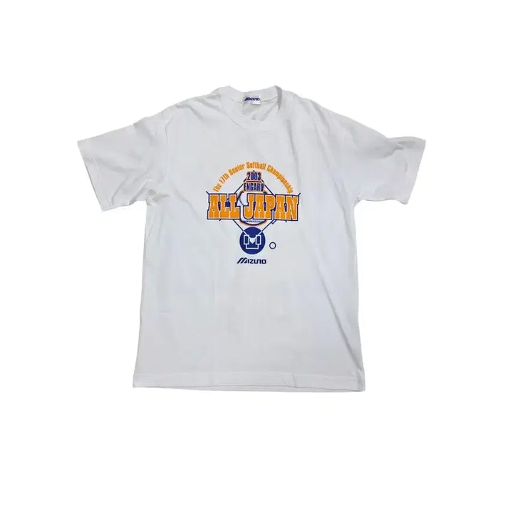 [BUNJANG] Mizuno Baseball Short Sleeve T-Shirt White (L) / [프립]L/미즈노 야구 반팔 티셔츠 화이트