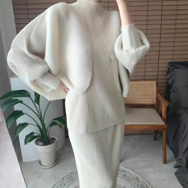 [BUNJANG] Pleated Cardigan / 플리츠 가디건
