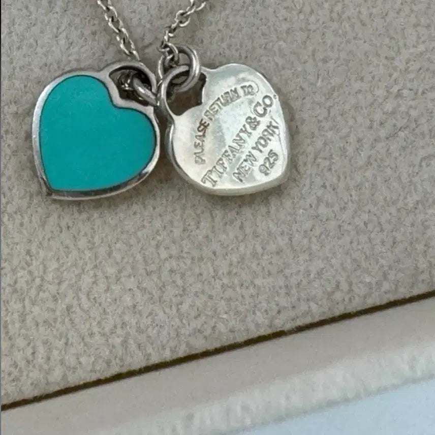 [BUNJANG] Tiffany &amp; Co. Double Heart Necklace Silver / 티파니앤코 더블 하트 목걸이 실버