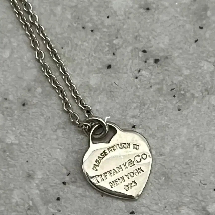 [BUNJANG] Tiffany &amp; Co. Double Heart Necklace Silver / 티파니앤코 더블 하트 목걸이 실버