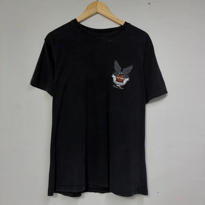 [BUNJANG] Harley-Davidson Black Short Sleeve T-Shirt / 할리데이비슨 블랙 반팔 티셔츠