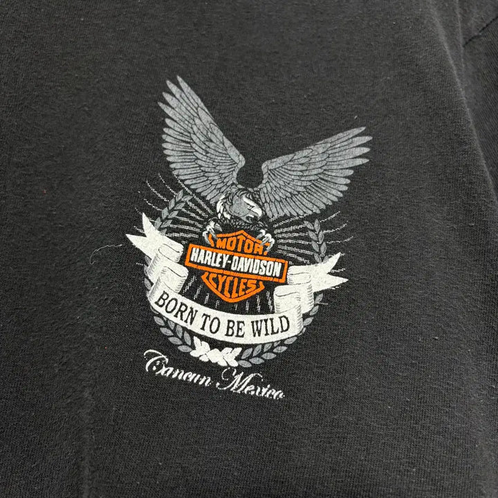 [BUNJANG] Harley-Davidson Black Short Sleeve T-Shirt / 할리데이비슨 블랙 반팔 티셔츠