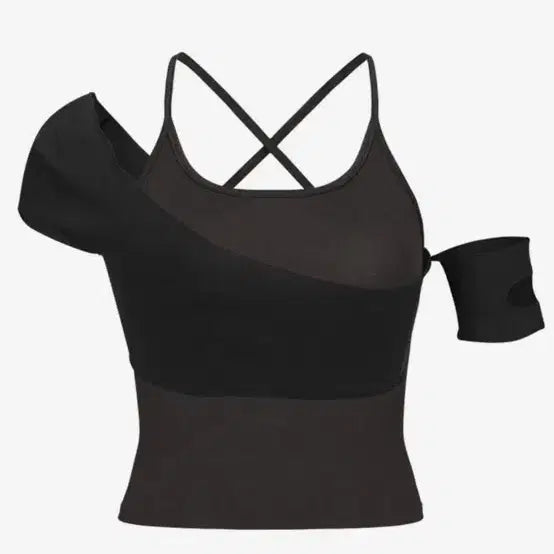 [BUNJANG] Dry Rose Ash Swan Top Set (Black) / 드라이로즈 애쉬 스완 탑 세트 (블랙)