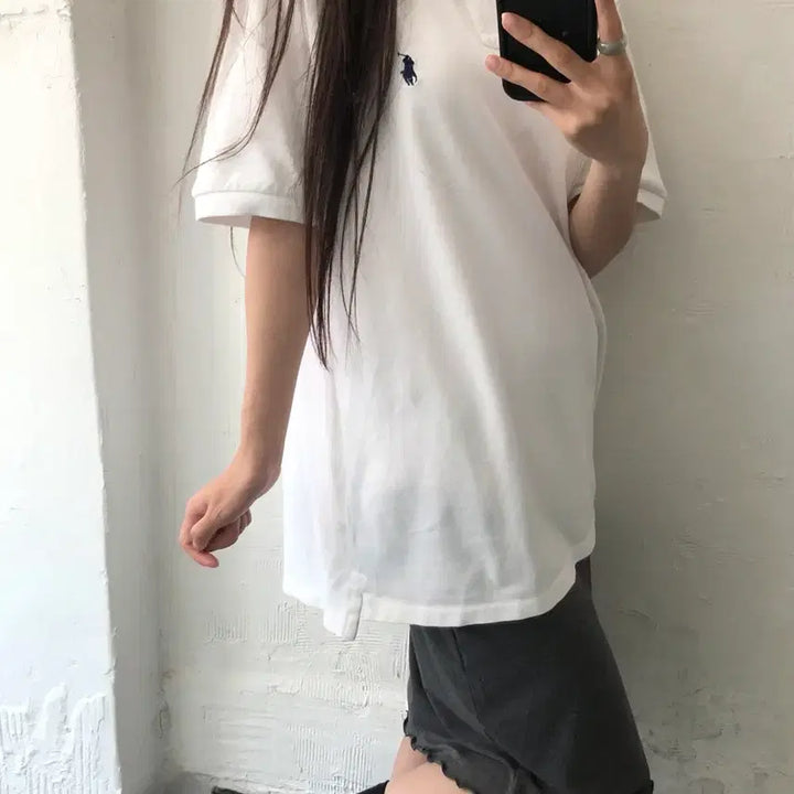 [BUNJANG] Polo Ralph Lauren Iconic PK Polo Shirt White / Polo 폴로 랄프로렌 QR신형 화이트컬러 아이코닉 PK 카라티셔츠