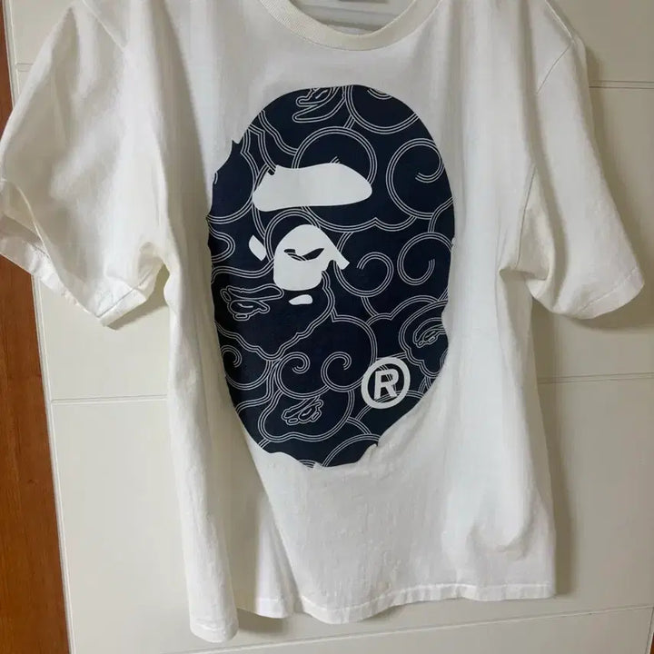 [BUNJANG] BAPE Big Ape White Short Sleeve T-Shirt / 베이프 빅 에이프 흰색 반팔