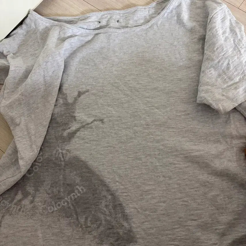 [BUNJANG] Colocynth Unbalance T-Shirt Gray / 콜로신스 언발란스 티 그레이