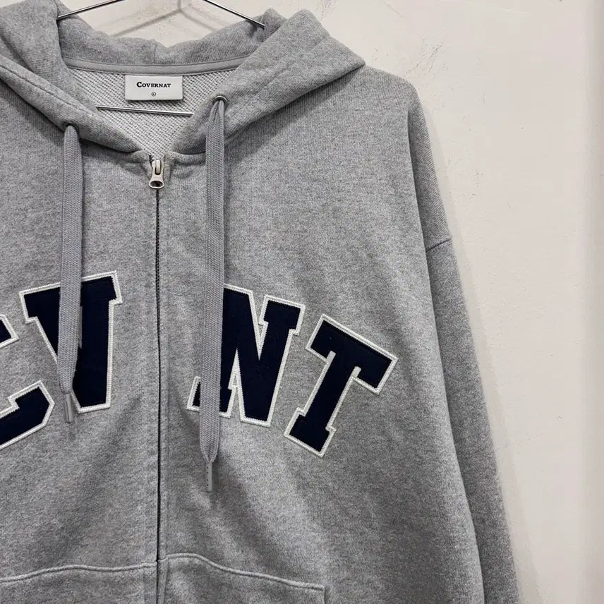 [BUNJANG] Cownerth Big Logo Heavy Cotton Oversized Hooded Zip-Up / 커버낫 빅로고 헤비코튼 오버핏 후드집업
