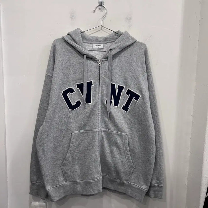 [BUNJANG] Cownerth Big Logo Heavy Cotton Oversized Hooded Zip-Up / 커버낫 빅로고 헤비코튼 오버핏 후드집업