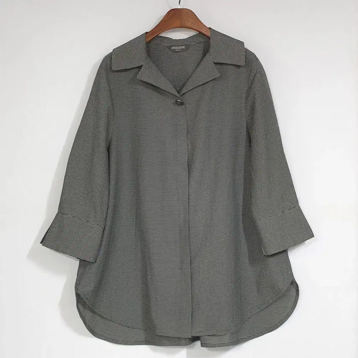 [BUNJANG] CRESSON Seersucker Crinkly Shirt Khaki Gray / CRESSON 크레숑 시어서커 바스락 셔츠 66
